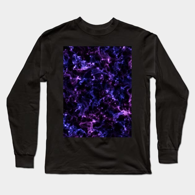 Purple nebula Long Sleeve T-Shirt by Nerdiant